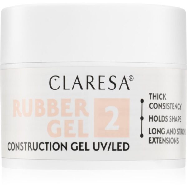 Claresa Rubber Gel Construction Gel UV/LED Gel pentru extensiile unghiilor culoare 02 45 g-Țena