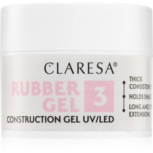 Claresa Rubber Gel Construction Gel UV/LED Gel pentru extensiile unghiilor culoare 03 12 g-Țena