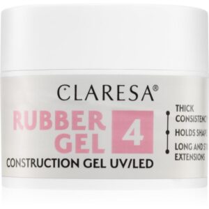 Claresa Rubber Gel Construction Gel UV/LED Gel pentru extensiile unghiilor culoare 04 12 g-Țena