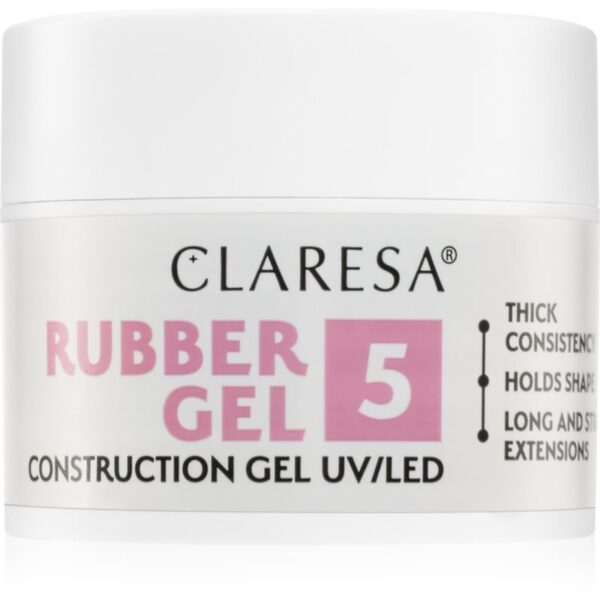 Claresa Rubber Gel Construction Gel UV/LED Gel pentru extensiile unghiilor culoare 05 12 g-Țena