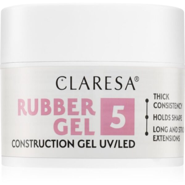 Claresa Rubber Gel Construction Gel UV/LED Gel pentru extensiile unghiilor culoare 05 45 g-Țena