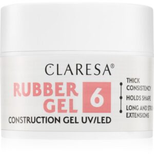 Claresa Rubber Gel Construction Gel UV/LED Gel pentru extensiile unghiilor culoare 06 45 g-Țena