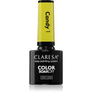 Claresa SoakOff UV/LED Color Candy lac de unghii sub forma de gel culoare 1 5 g-ro