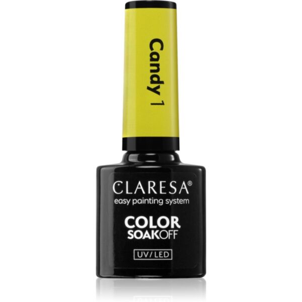 Claresa SoakOff UV/LED Color Candy lac de unghii sub forma de gel culoare 1 5 g-ro
