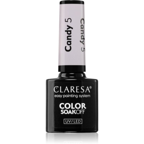 Claresa SoakOff UV/LED Color Candy lac de unghii sub forma de gel culoare 5 5 g-ro