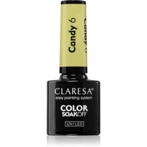 Claresa SoakOff UV/LED Color Candy lac de unghii sub forma de gel culoare 6 5 g-ro