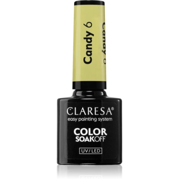 Claresa SoakOff UV/LED Color Candy lac de unghii sub forma de gel culoare 6 5 g-ro