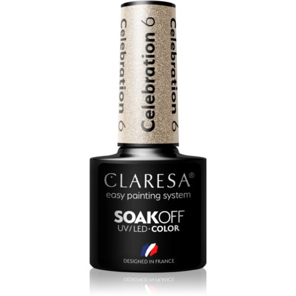 Claresa SoakOff UV/LED Color Celebration lac de unghii sub forma de gel culoare 6 5 g-ro