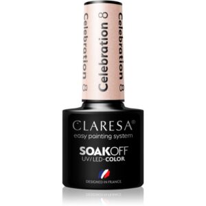 Claresa SoakOff UV/LED Color Celebration lac de unghii sub forma de gel culoare 8 5 g-ro