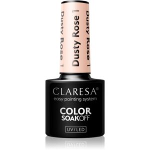 Claresa SoakOff UV/LED Color Dusty Rose lac de unghii sub forma de gel culoare 1 5 g-Țena