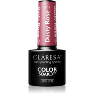 Claresa SoakOff UV/LED Color Dusty Rose lac de unghii sub forma de gel culoare 5 5 g-Țena