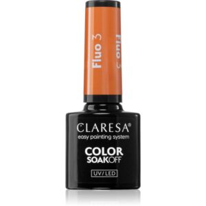 Claresa SoakOff UV/LED Color Fluo lac de unghii sub forma de gel culoare 3 5 g-Țena