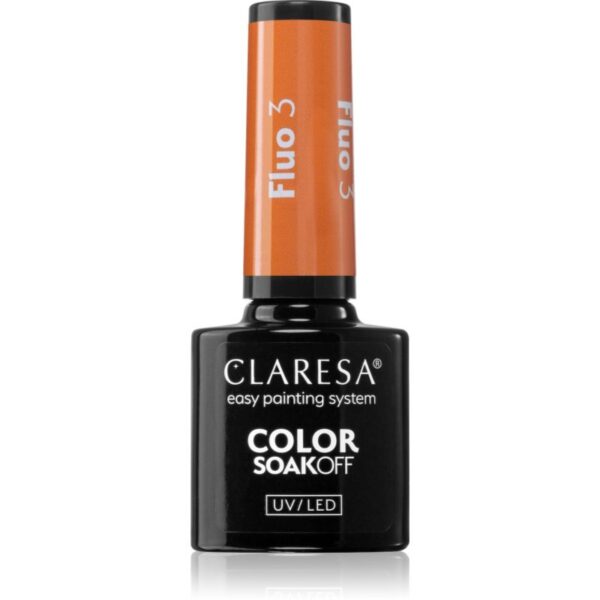 Claresa SoakOff UV/LED Color Fluo lac de unghii sub forma de gel culoare 3 5 g-Țena