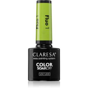Claresa SoakOff UV/LED Color Fluo lac de unghii sub forma de gel culoare 5 g-ro