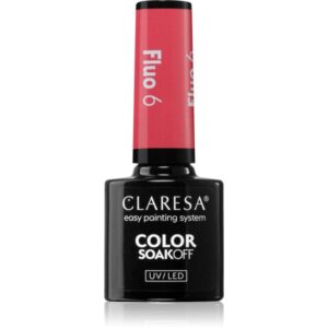 Claresa SoakOff UV/LED Color Fluo lac de unghii sub forma de gel culoare 6 5 g-ro