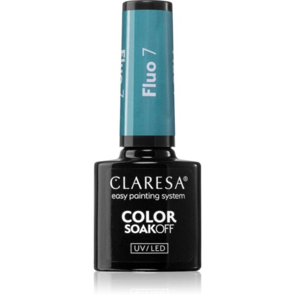 Claresa SoakOff UV/LED Color Fluo lac de unghii sub forma de gel culoare 7 5 g-Țena