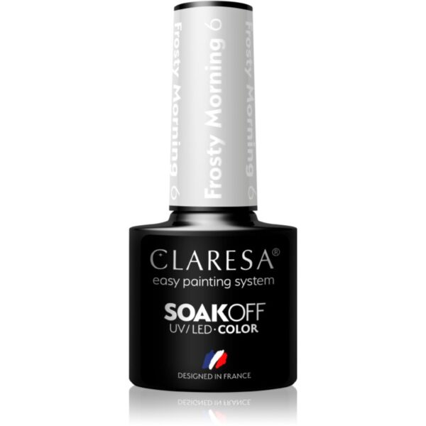 Claresa SoakOff UV/LED Color Frosty Morning lac de unghii sub forma de gel culoare 6 5 g-Țena