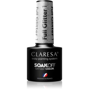 Claresa SoakOff UV/LED Color Full Glitter lac de unghii sub forma de gel culoare 1 5 g-Țena