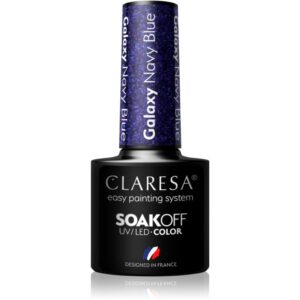 Claresa SoakOff UV/LED Color Galaxy lac de unghii sub forma de gel culoare Navy Blue 5 g-ro