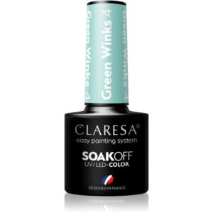 Claresa SoakOff UV/LED Color Green Winks lac de unghii sub forma de gel culoare 4 5 g-Țena