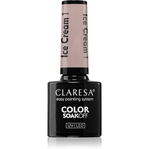 Claresa SoakOff UV/LED Color Ice Cream lac de unghii sub forma de gel culoare 1 5 g-ro