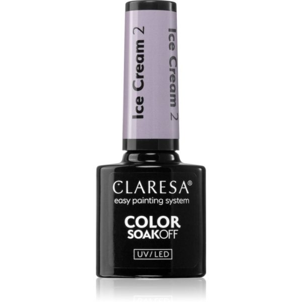 Claresa SoakOff UV/LED Color Ice Cream lac de unghii sub forma de gel culoare 2 5 g-Țena