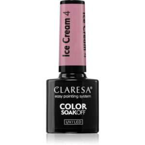 Claresa SoakOff UV/LED Color Ice Cream lac de unghii sub forma de gel culoare 4 5 g-ro