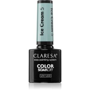 Claresa SoakOff UV/LED Color Ice Cream lac de unghii sub forma de gel culoare 5 5 g-Țena