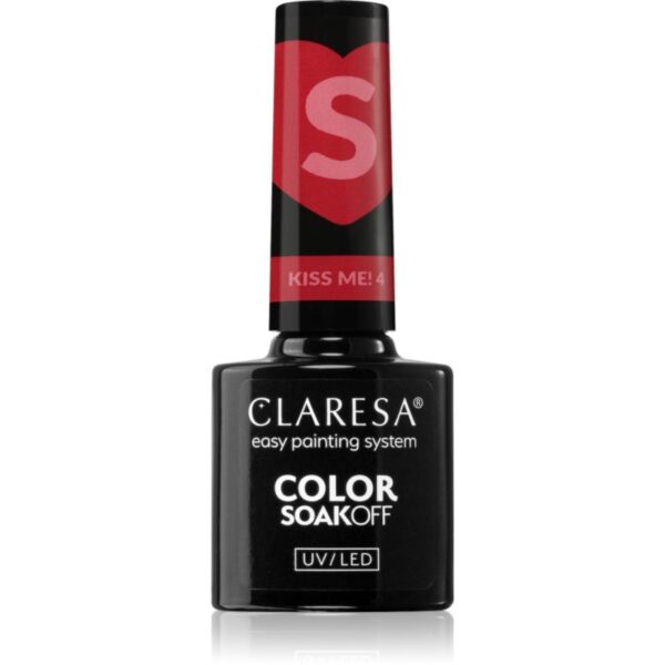 Claresa SoakOff UV/LED Color Kiss Me lac de unghii sub forma de gel culoare 4 5 g-ro