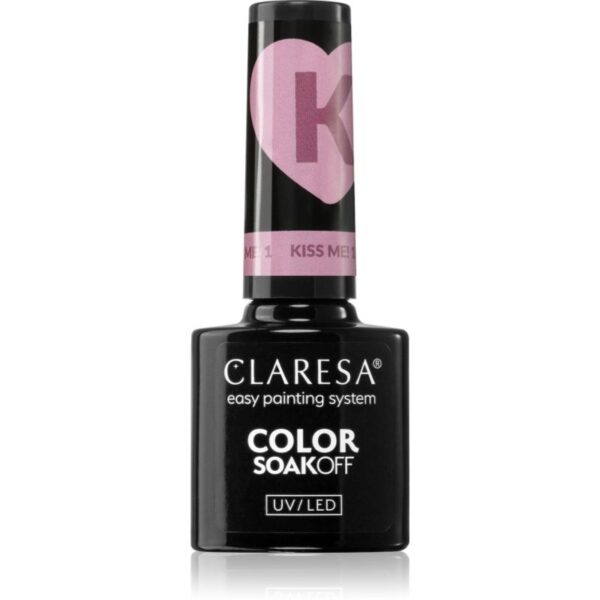 Claresa SoakOff UV/LED Color Kiss Me lac de unghii sub forma de gel culoare KISS ME 1 5 g-ro