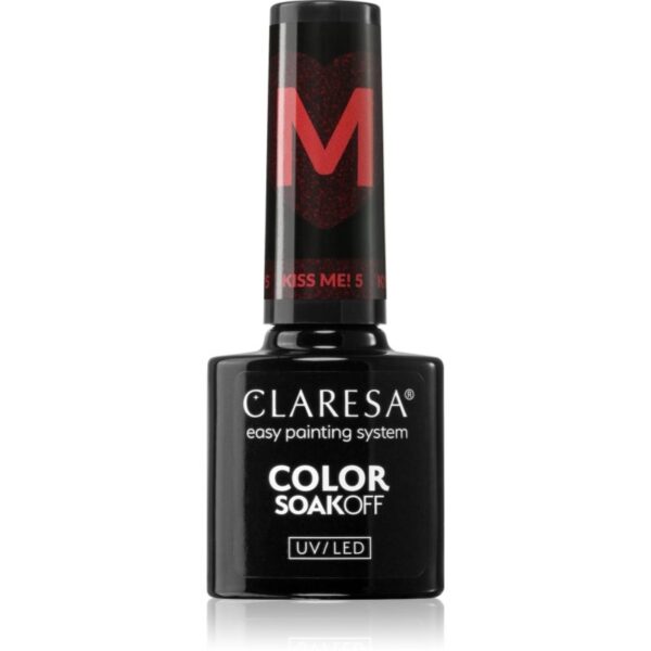 Claresa SoakOff UV/LED Color Kiss Me lac de unghii sub forma de gel culoare KISS ME 5 5 g-ro