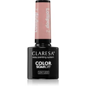 Claresa SoakOff UV/LED Color Lollipop lac de unghii sub forma de gel culoare 2 5 g-ro