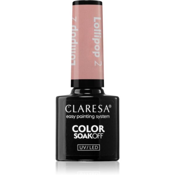 Claresa SoakOff UV/LED Color Lollipop lac de unghii sub forma de gel culoare 2 5 g-ro