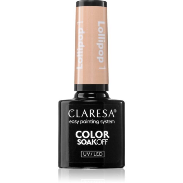 Claresa SoakOff UV/LED Color Lollipop lac de unghii sub forma de gel culoare 5 g-ro