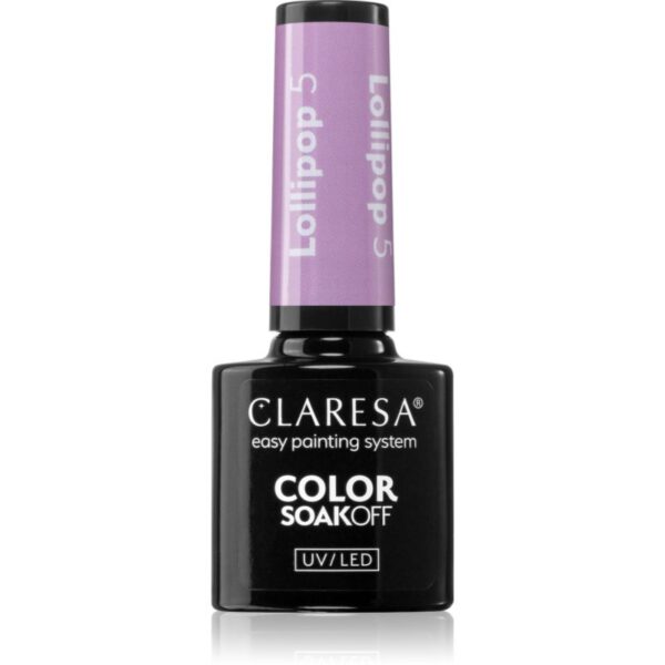 Claresa SoakOff UV/LED Color Lollipop lac de unghii sub forma de gel culoare 5 g-ro