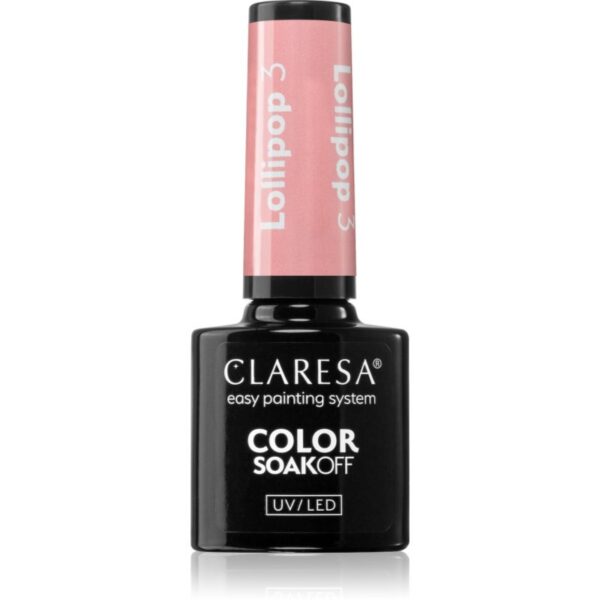 Claresa SoakOff UV/LED Color Lollipop lac de unghii sub forma de gel culoare LOLLIPOP 3 5 g-ro