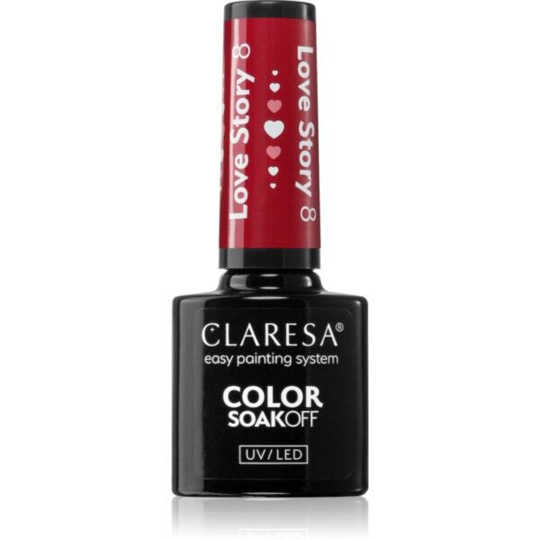Claresa SoakOff UV/LED Color Love Story lac de unghii sub forma de gel culoare 8 5 g-ro