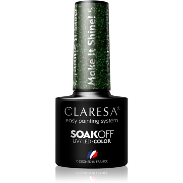 Claresa SoakOff UV/LED Color Make It Shine! lac de unghii sub forma de gel culoare 5 5 g-ro