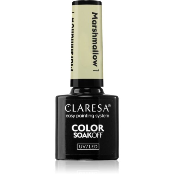 Claresa SoakOff UV/LED Color Marshmallow lac de unghii sub forma de gel culoare 1 5 g-Țena