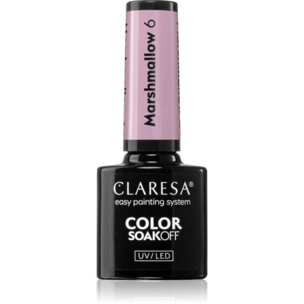 Claresa SoakOff UV/LED Color Marshmallow lac de unghii sub forma de gel culoare 6 5 g-Țena