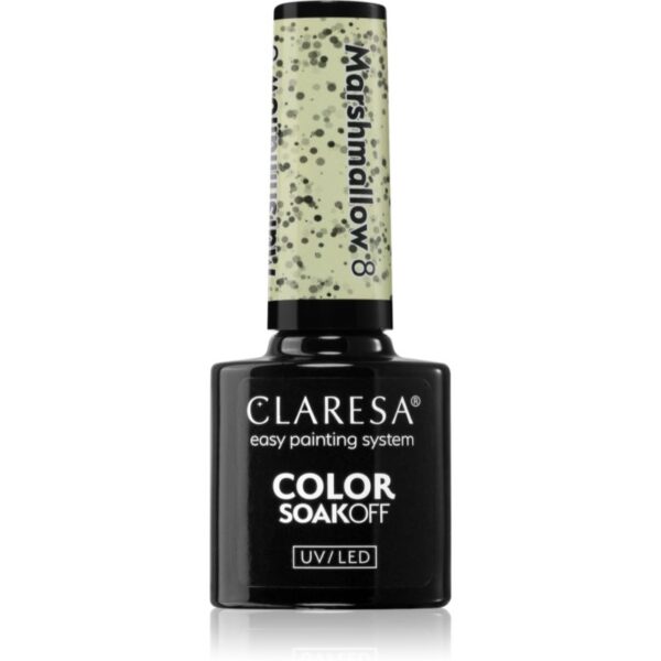 Claresa SoakOff UV/LED Color Marshmallow lac de unghii sub forma de gel culoare 8 5 g-Țena