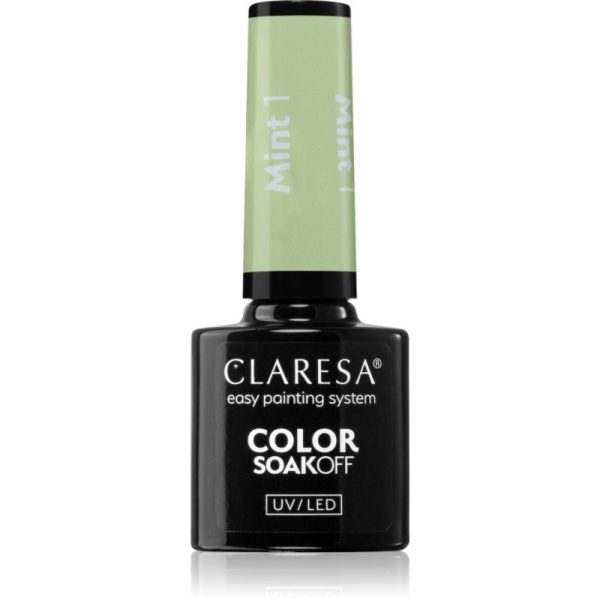 Claresa SoakOff UV/LED Color Mint lac de unghii sub forma de gel culoare 1 5 g-ro