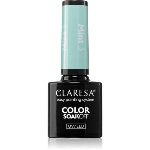 Claresa SoakOff UV/LED Color Mint lac de unghii sub forma de gel culoare 3 5 g-ro