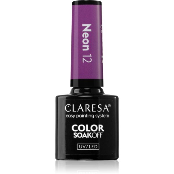 Claresa SoakOff UV/LED Color Neon lac de unghii sub forma de gel culoare 12 5 g-ro