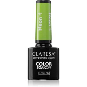 Claresa SoakOff UV/LED Color Neon lac de unghii sub forma de gel culoare 4 5 g-ro
