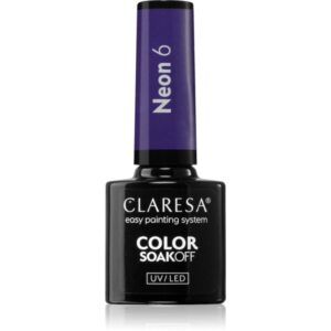 Claresa SoakOff UV/LED Color Neon lac de unghii sub forma de gel culoare 6 5 g-ro