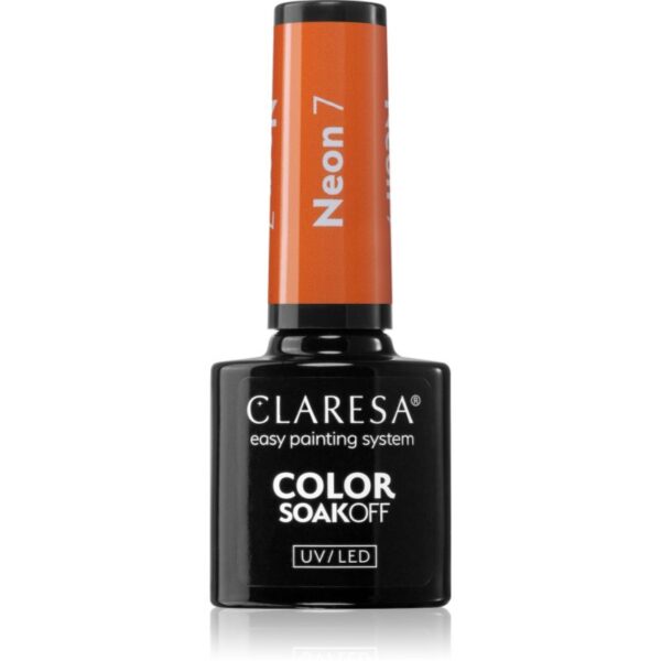 Claresa SoakOff UV/LED Color Neon lac de unghii sub forma de gel culoare 7 5 g-ro