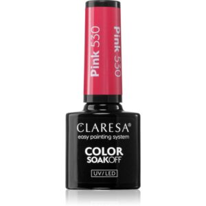 Claresa SoakOff UV/LED Color Rainbow Explosion lac de unghii sub forma de gel culoare Pink 530 5 g-Țena