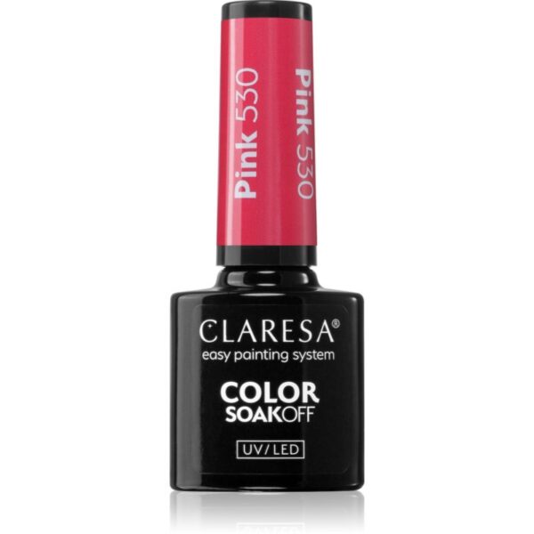 Claresa SoakOff UV/LED Color Rainbow Explosion lac de unghii sub forma de gel culoare Pink 530 5 g-Țena