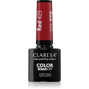 Claresa SoakOff UV/LED Color Rainbow Explosion lac de unghii sub forma de gel culoare Red 425 5 g-ro